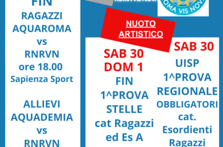 PROGRAMMA fine settimana 30 novembre 1 dicembre