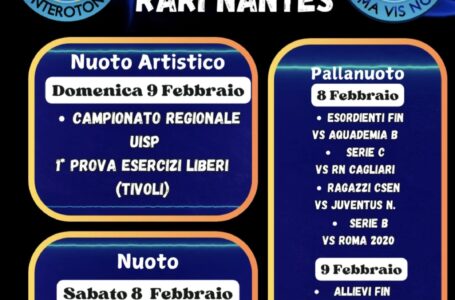 Programma fine settimana 8 9 febbraio